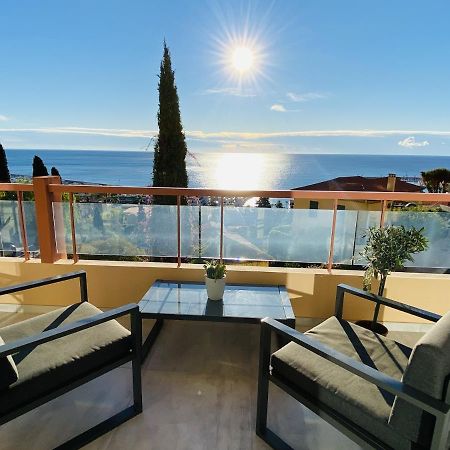 Le Vigia-Vue Mer-Terrasse-Climatisation-Parking Menton Exteriér fotografie